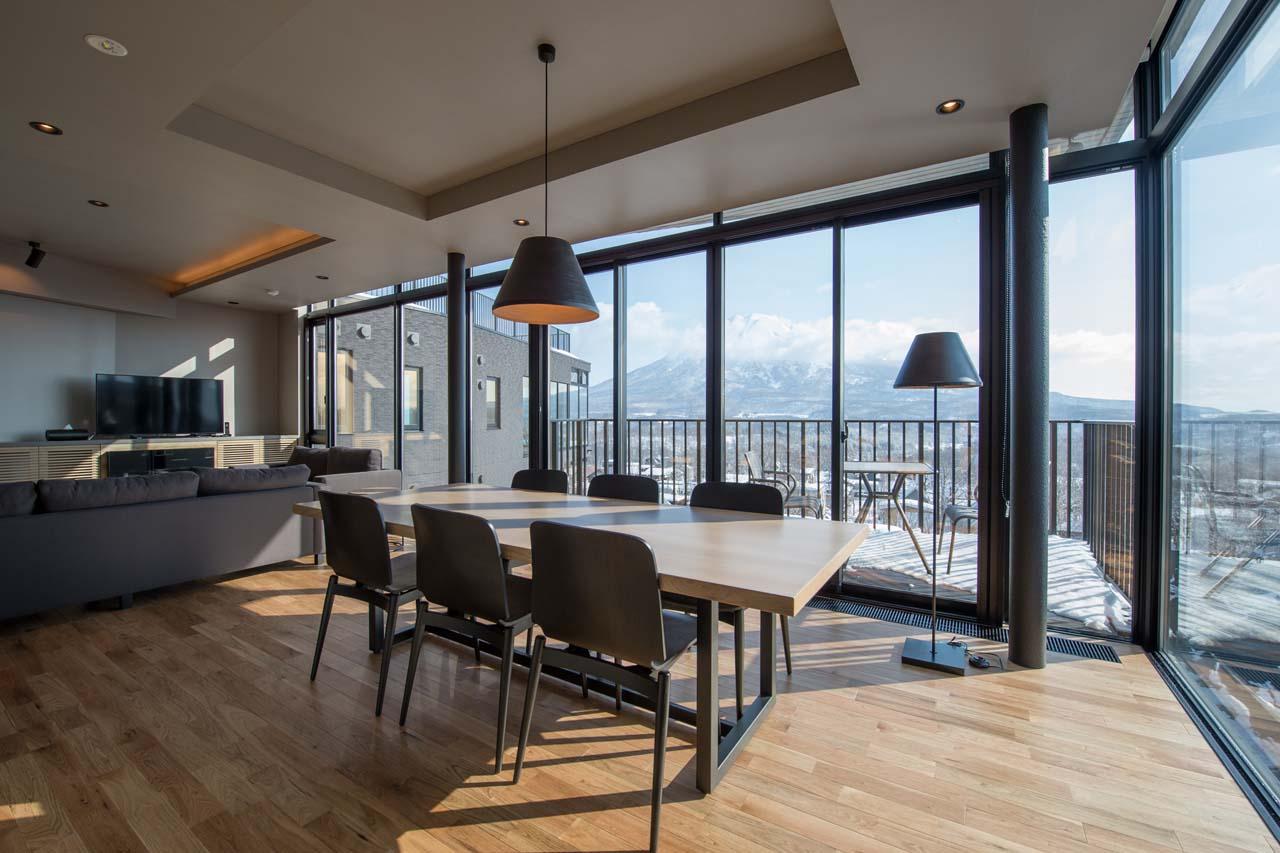 Dining area at Apartment Aspect 2 in Niseko