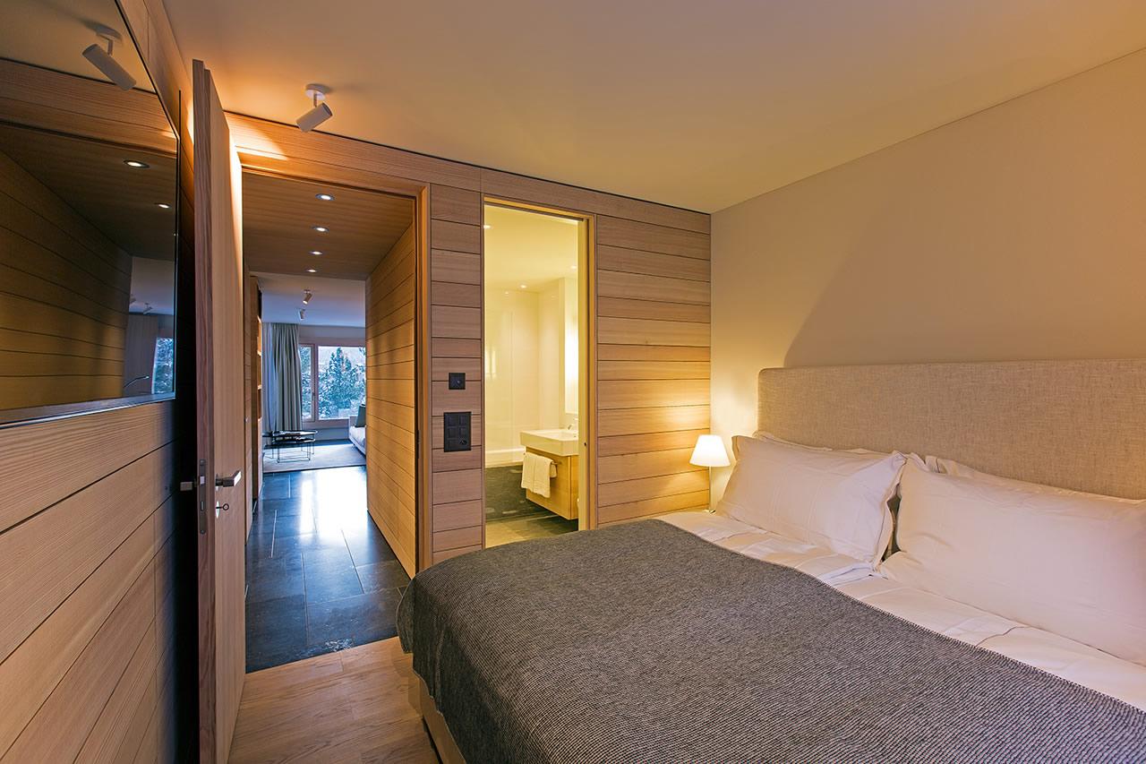 Double bedroom in  Apartment Giuliani in St Moritz