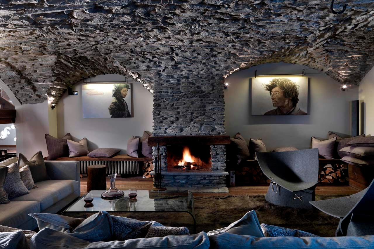 Living room at Baita 1697 in Piedmont
