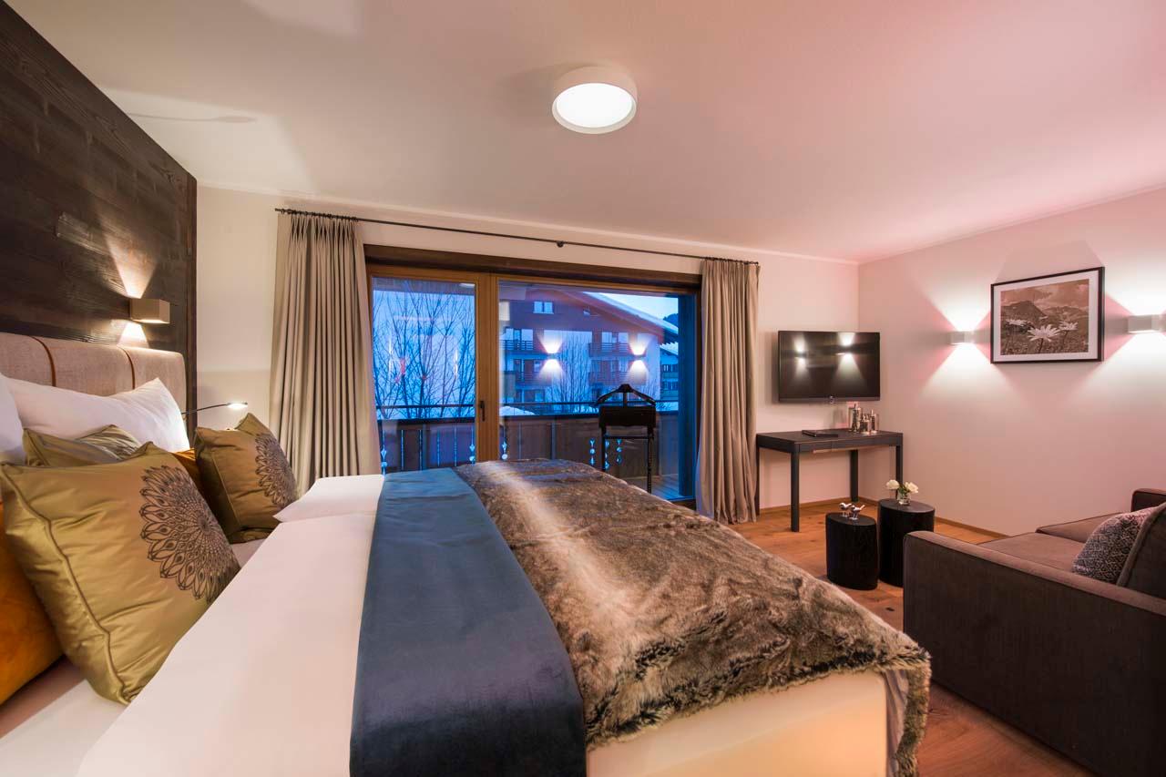 Bedroom one at Balegia Apartment 4 in Lech