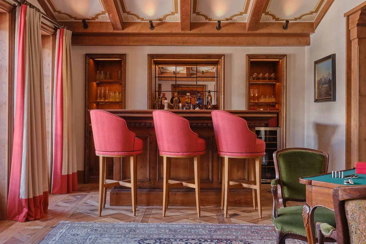 Bar at Chalet Airelles 1946 in Courchevel 1850