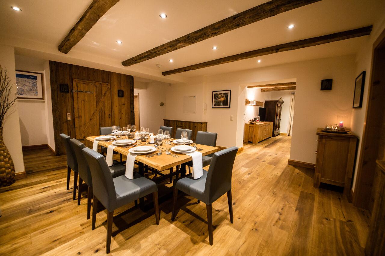 Dining area at Chalet 53 in St Anton