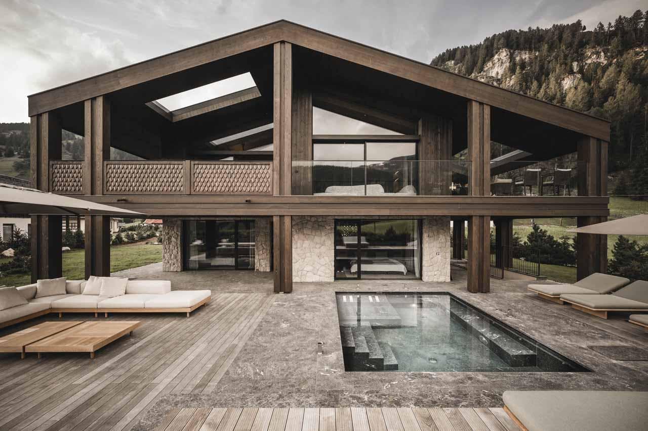 Exterior of Chalet Alpurio in Val Gardena