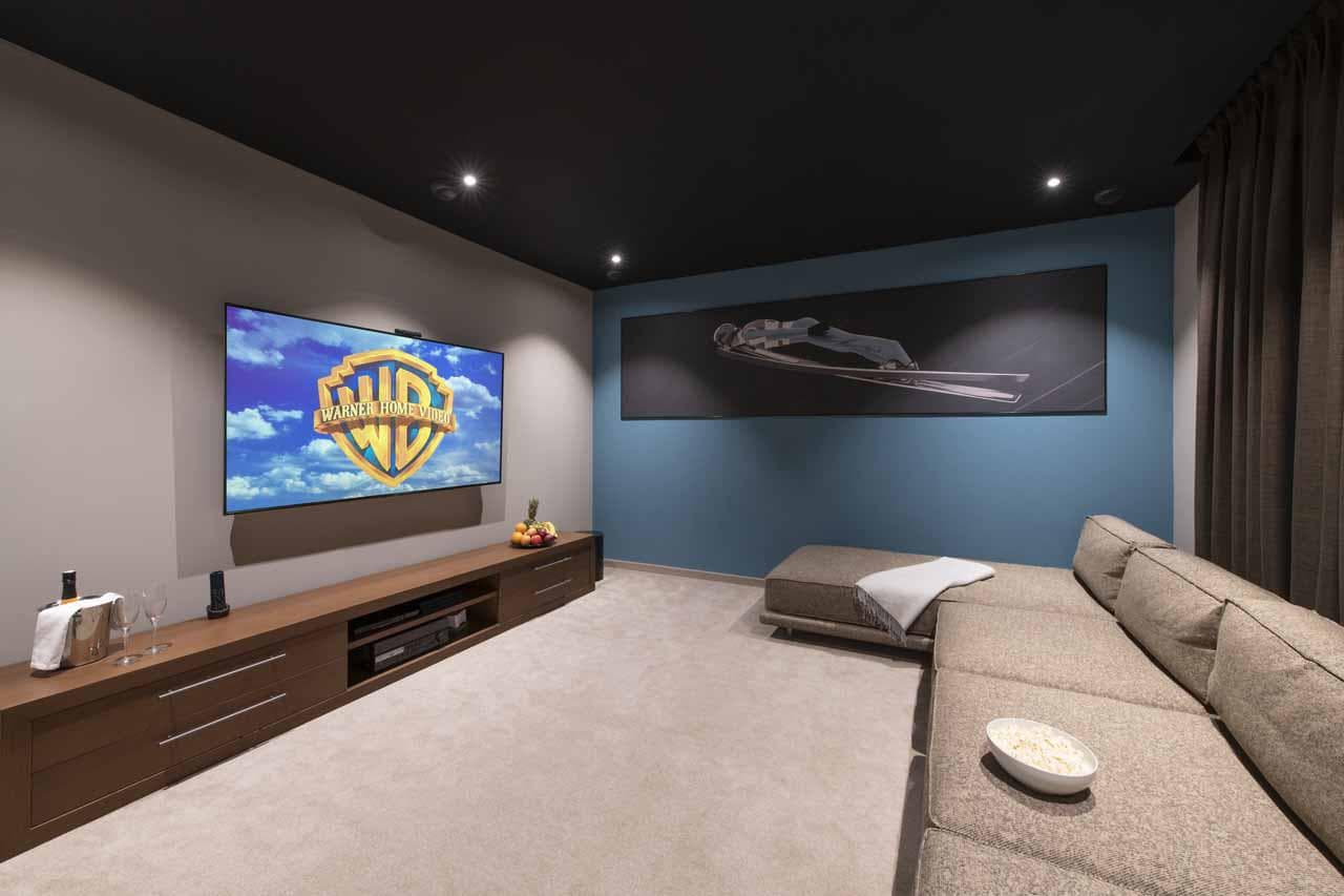 Cinema room at Chalet Altius in Meribel