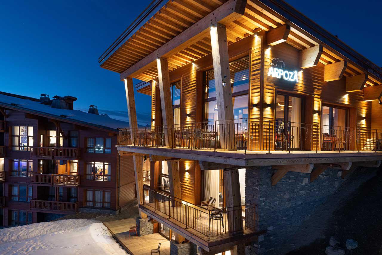 Exterior at Chalet Arpoza in Les Arcs