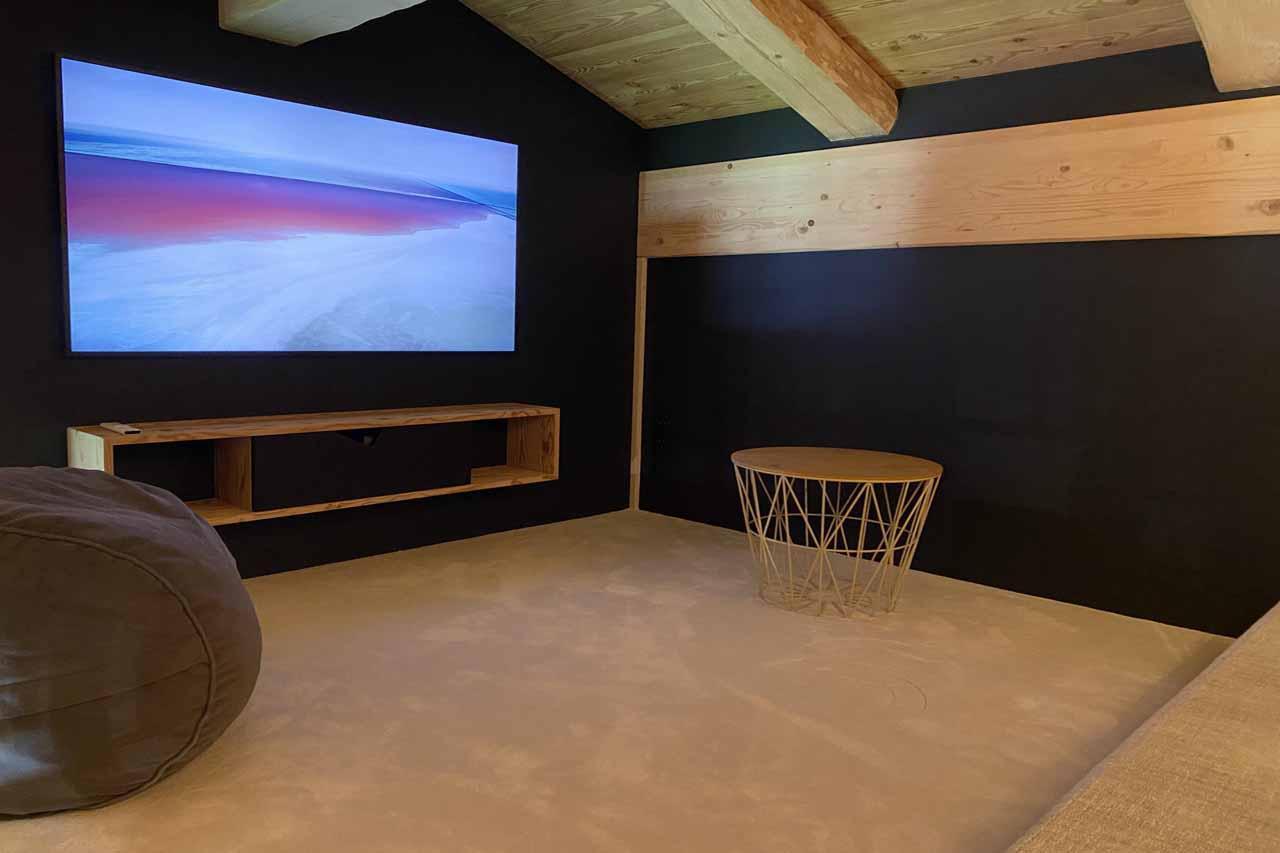 Cinema room in Bela Vya 1, Les Arcs