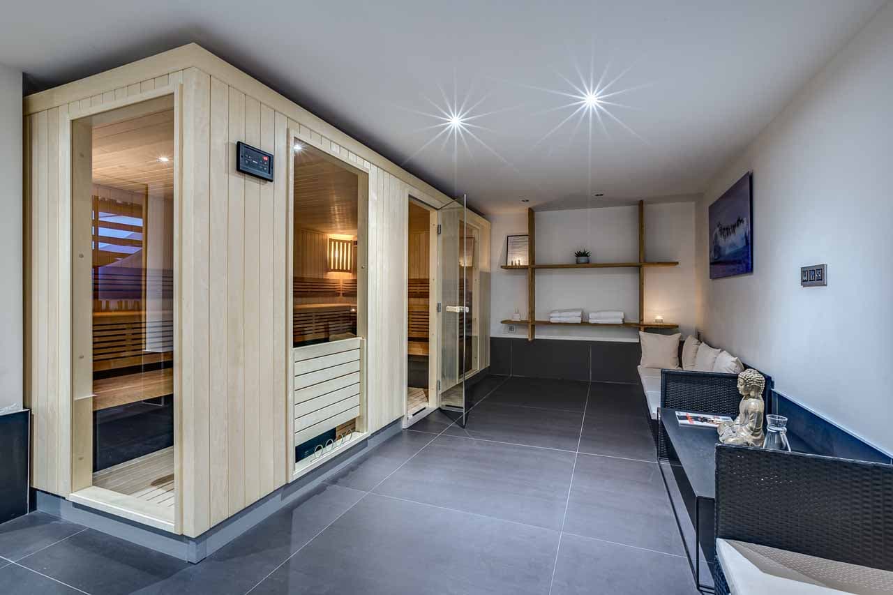 Spa area at Chalet Black Diamond in Chamonix