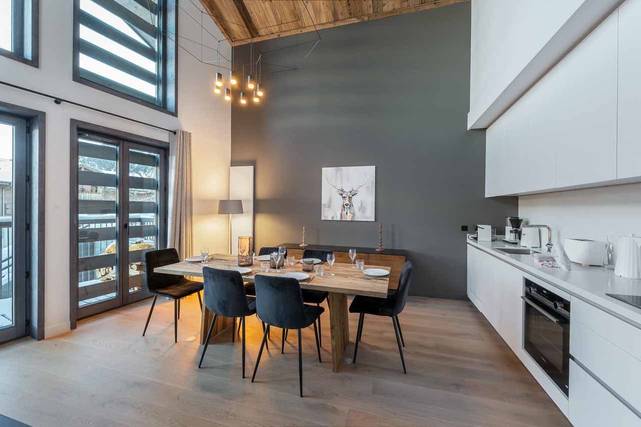 Dining table at Chalet Illi in Courchevel 1550