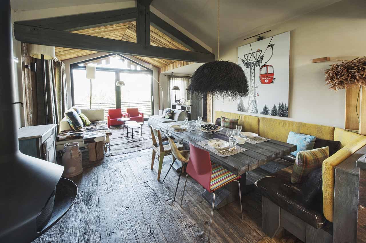 Dining area at Chalet Ililissat in Courchevel 1550