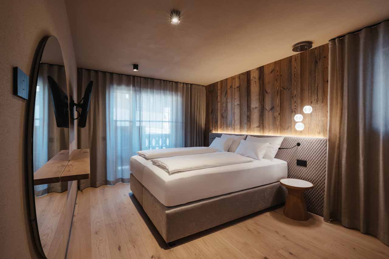 Bedroom one at Chalet Pescosta in Kronplatz