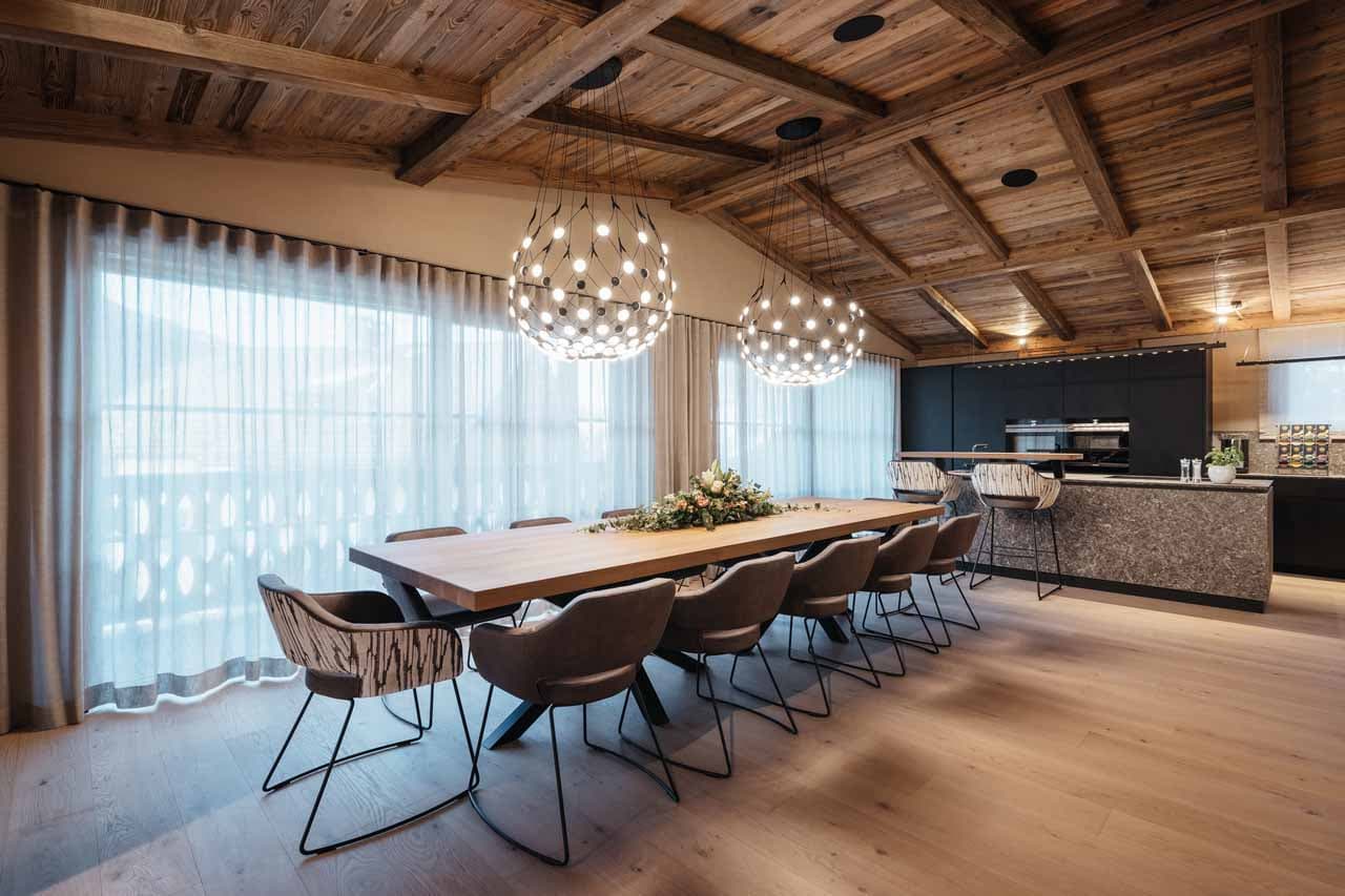 Dining area at Chalet Pescosta in Kronplatz