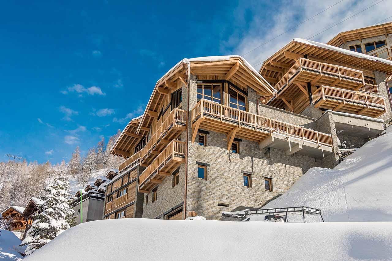 Exterior of Chalet Banksy in Tignes