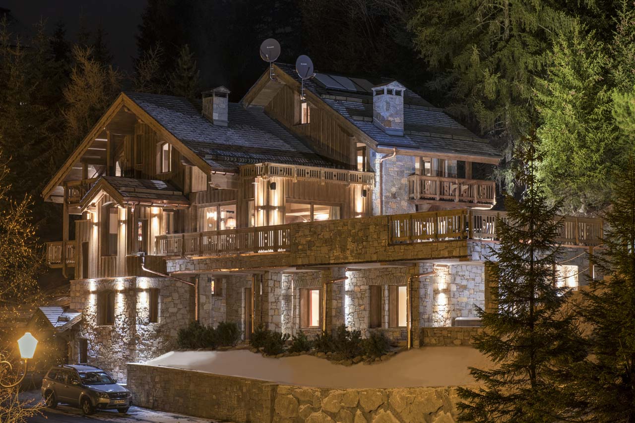 Exterior of Chalet Valentine in Meribel