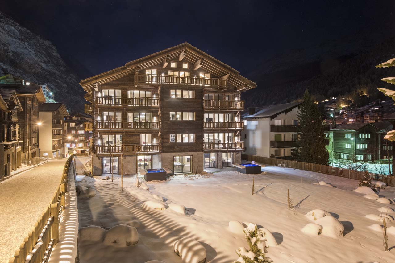 Exterior of Christiania Apartment 4 in Zermatt