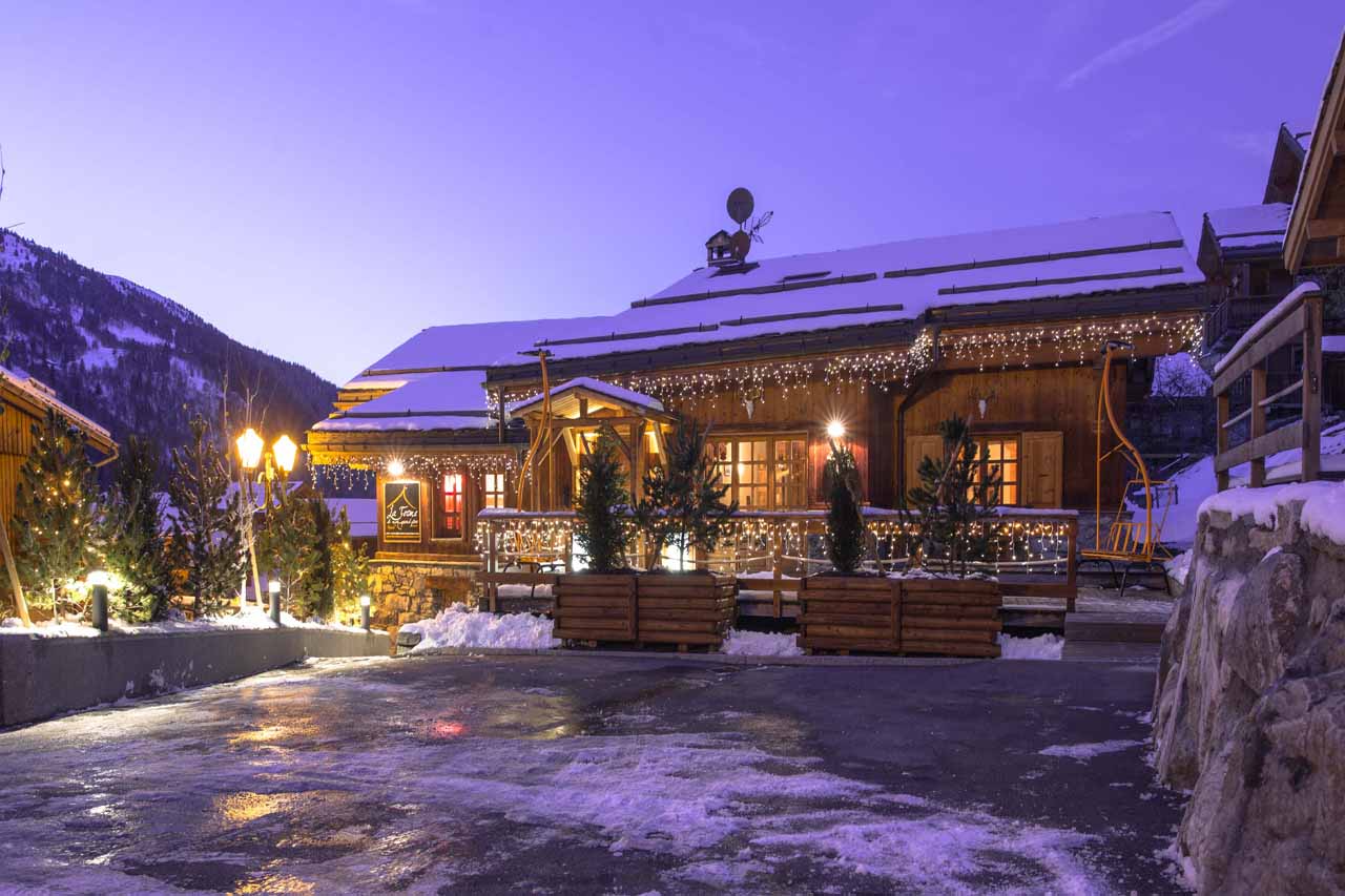 Exterior of La Ferme de Mon Grand Pere in Meribel