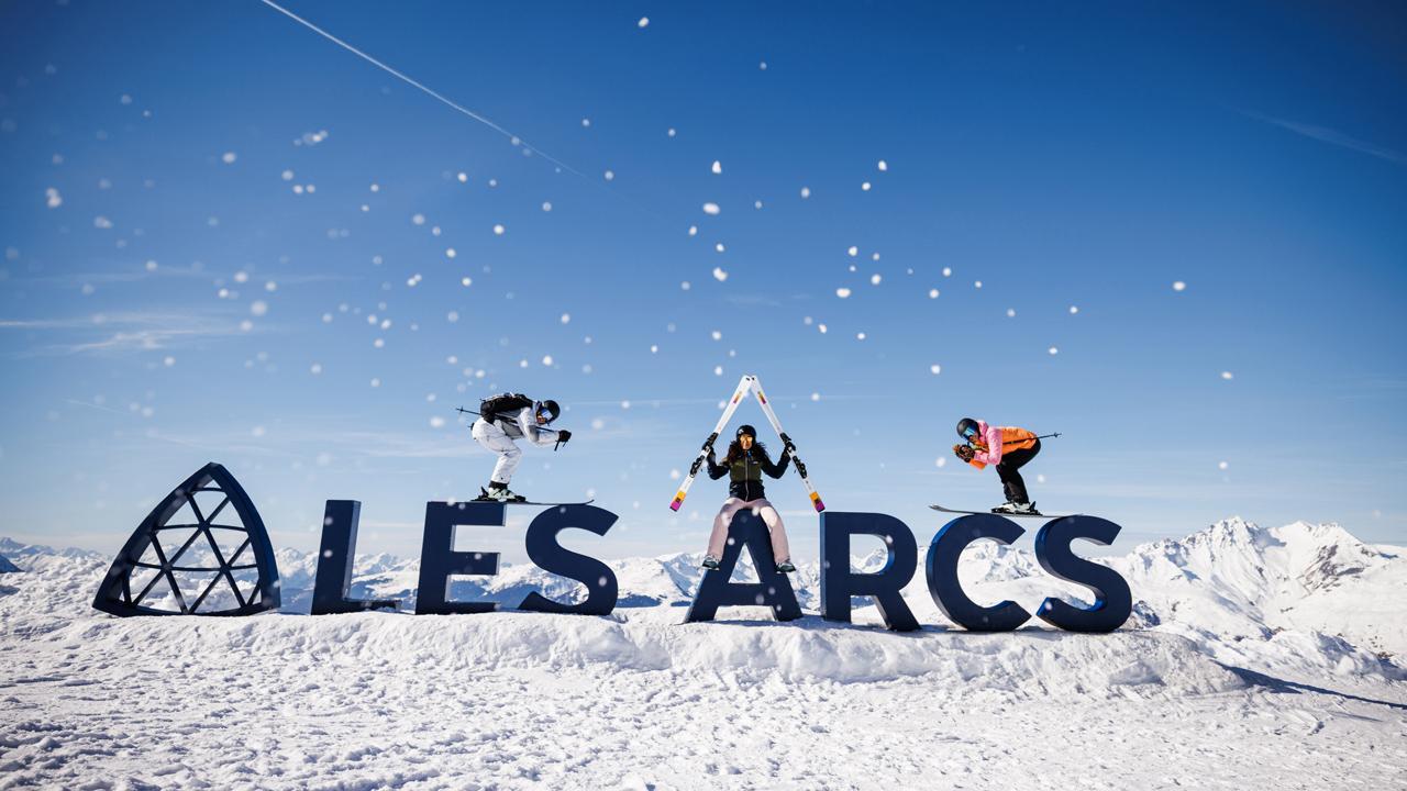 View of Les Arcs ski area