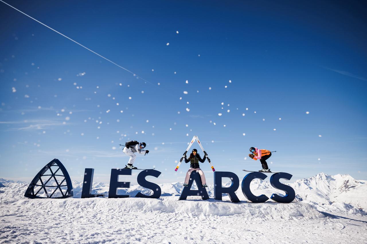 Les Arcs ski resort in France