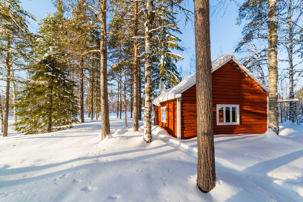 Exterior of Logger's Lodge in Sweden