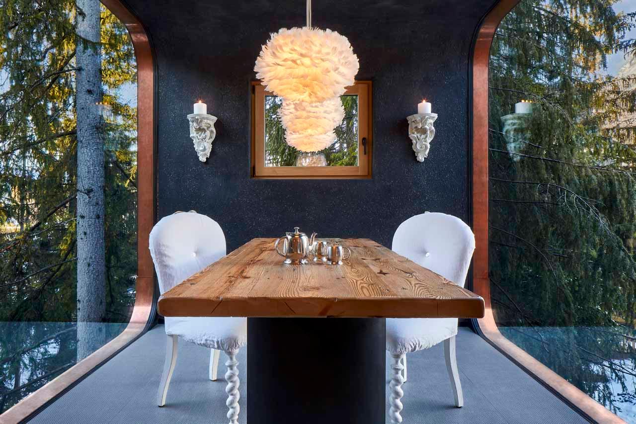 Dining area at Mi Chalet in Alta Badia