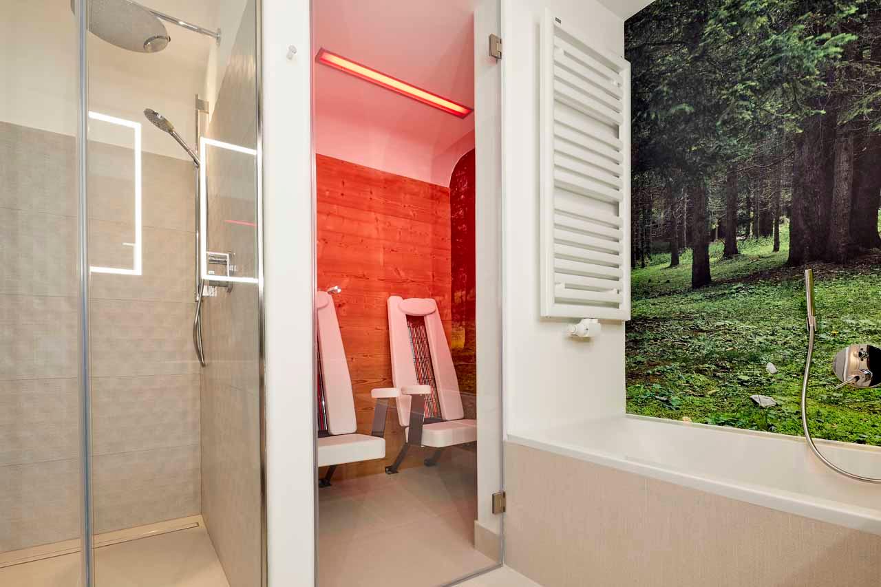 Infrared cabin at Mi Chalet in Alta Badia