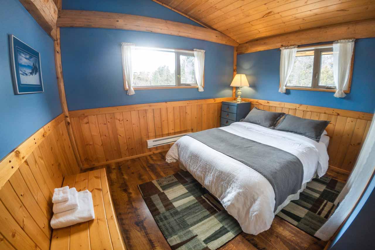 Bedroom one at Pantheon Heli Ranch in Bella Coola
