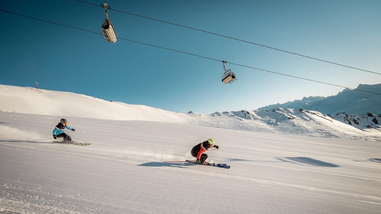 Skiing in Davos