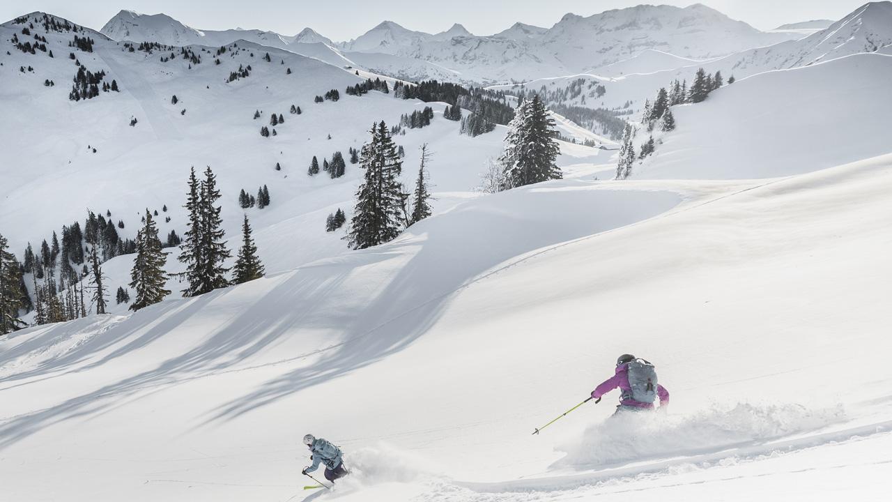 Skiing in Gstaad