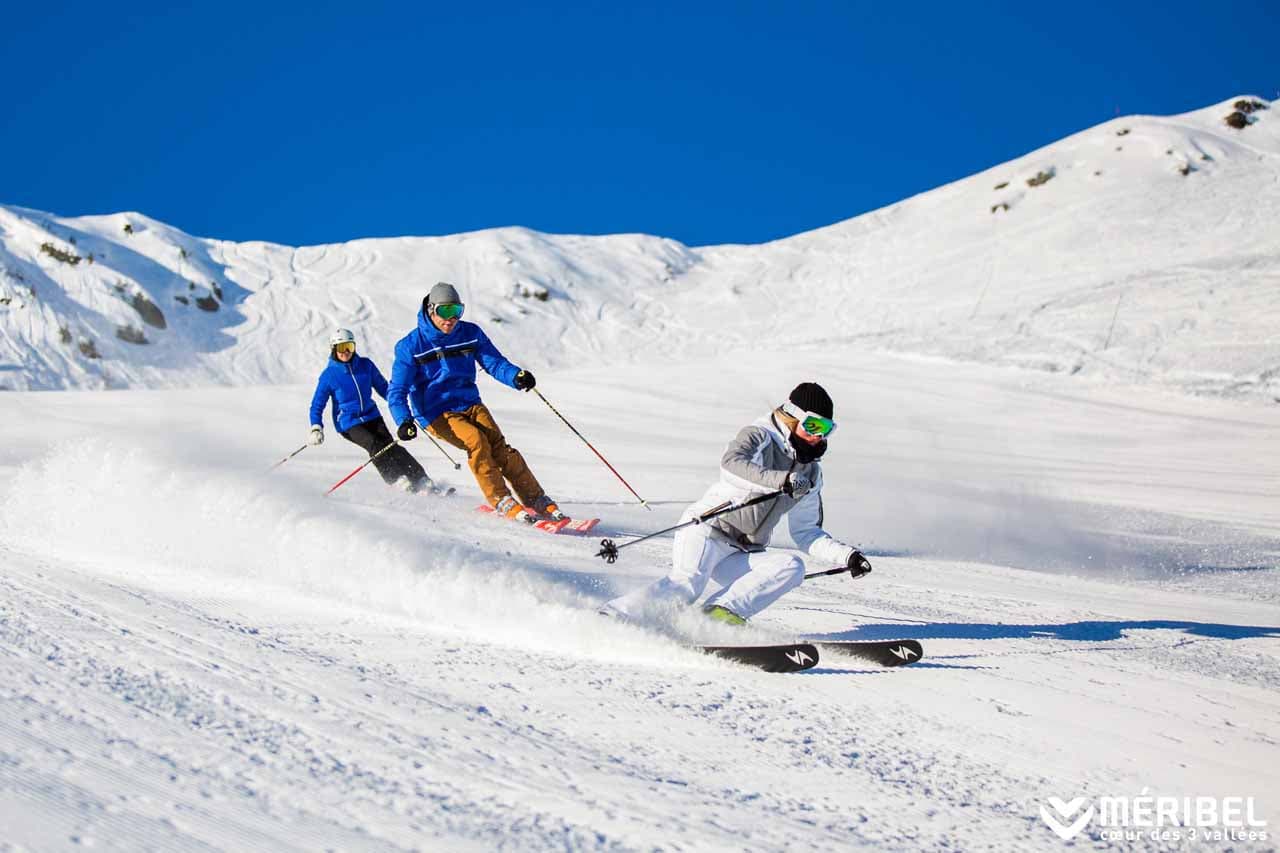 Skiing in Meribel