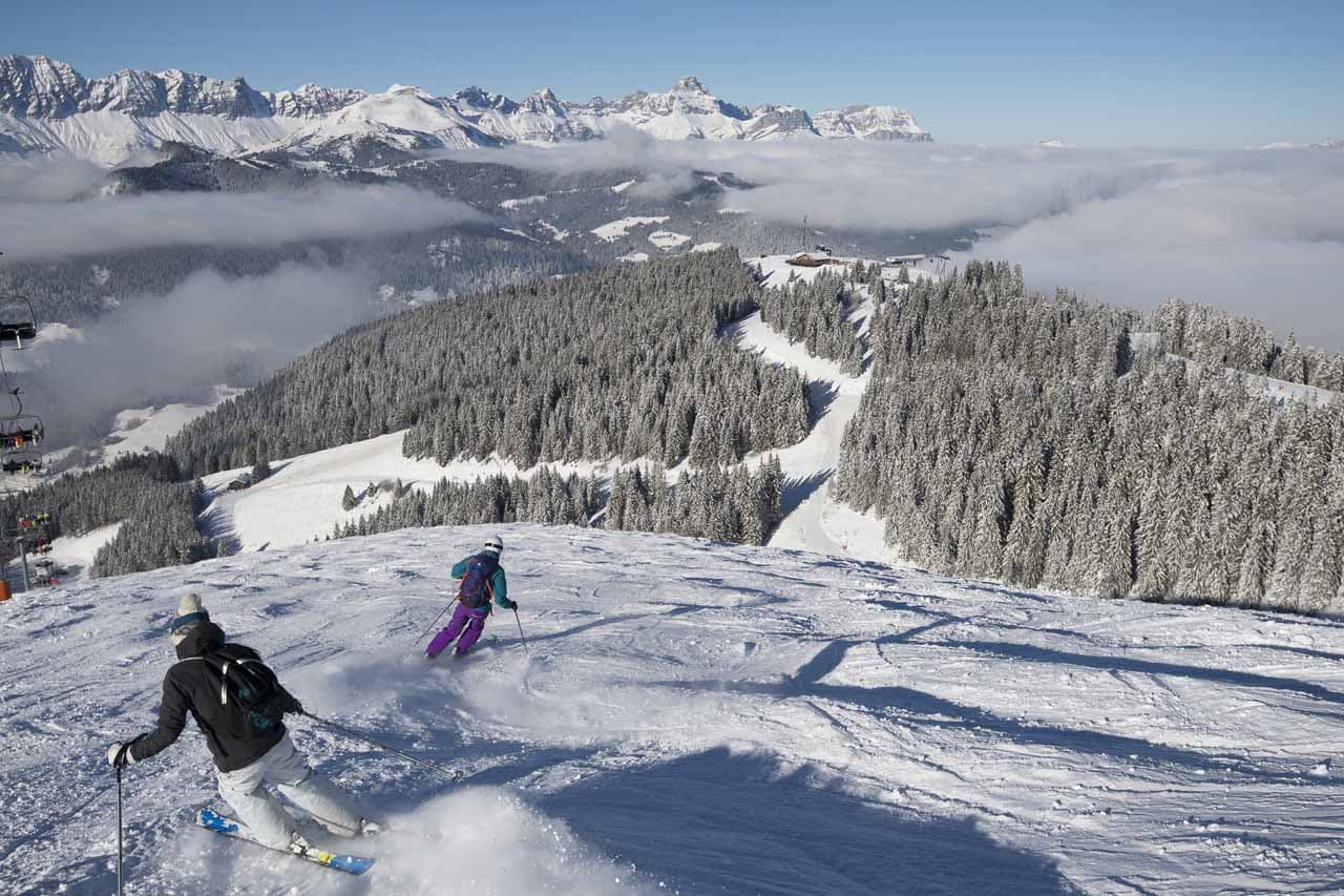 View of Megeve ski area