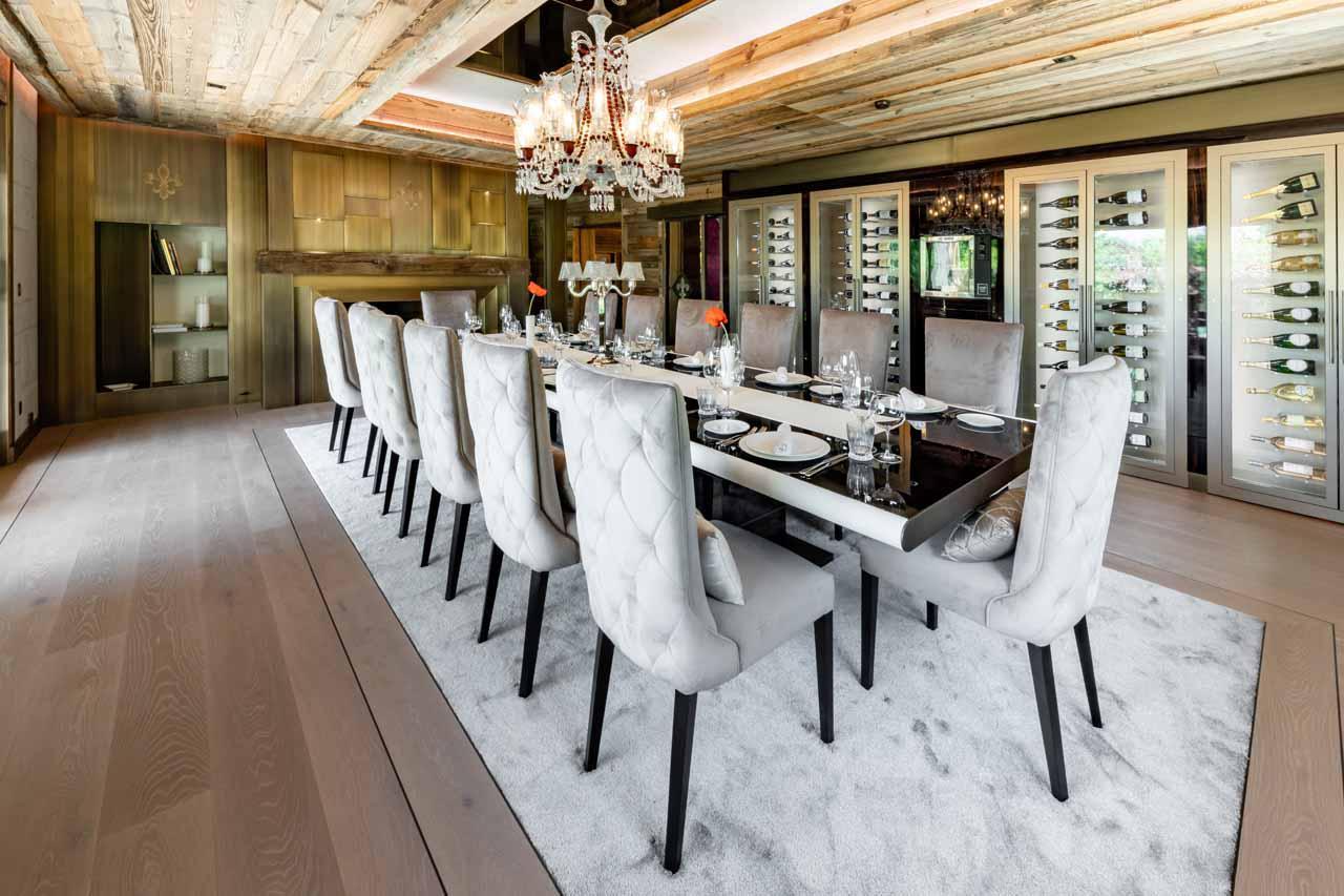 Dining room at  Ultima Crans Montana 1