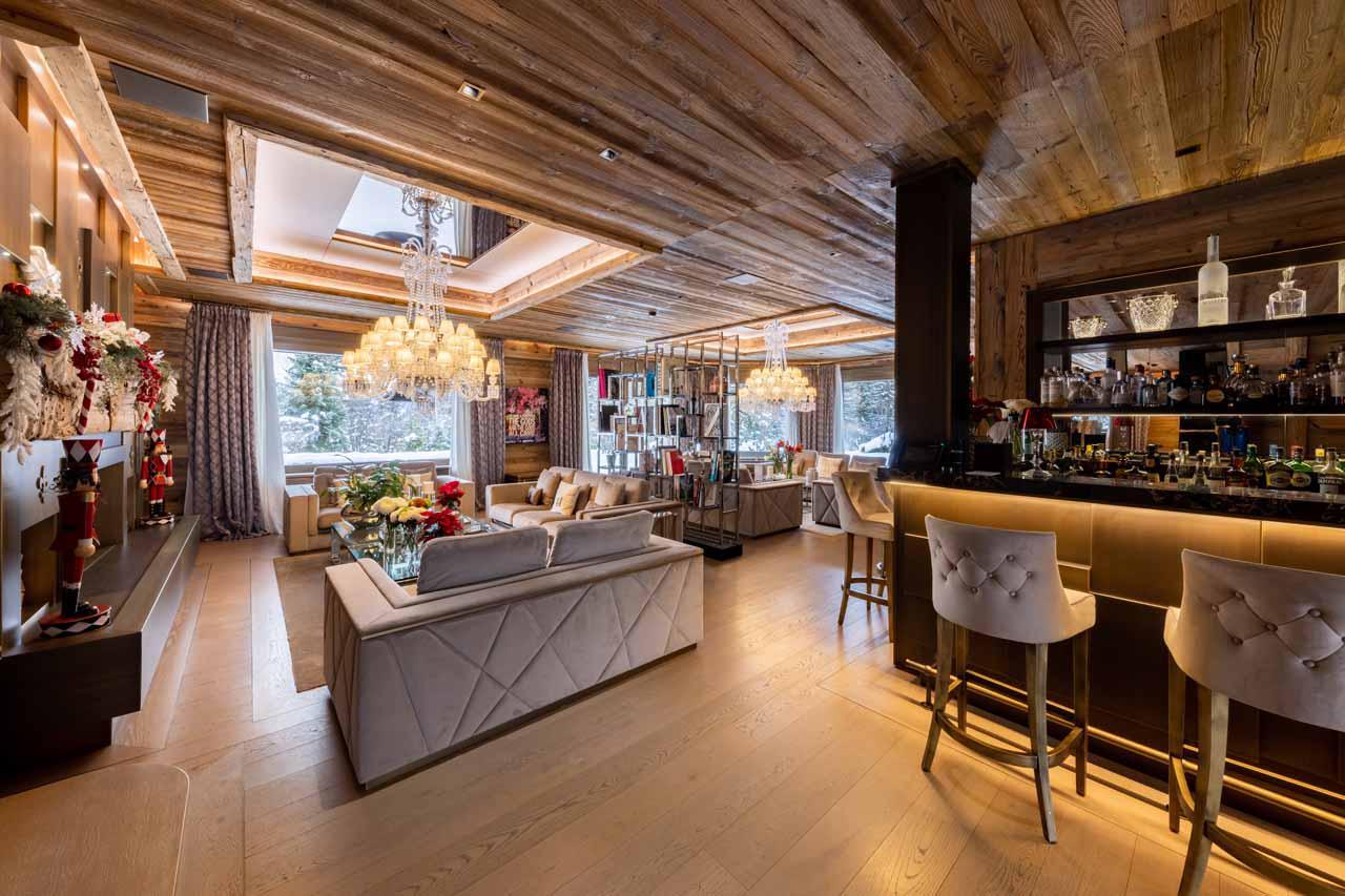 Living room at  Ultima Crans Montana 1