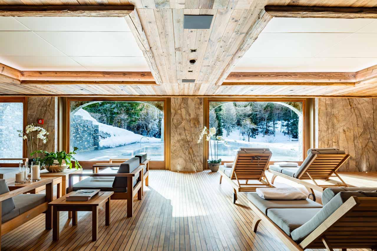 Spa relaxation area at  Ultima Crans Montana 1