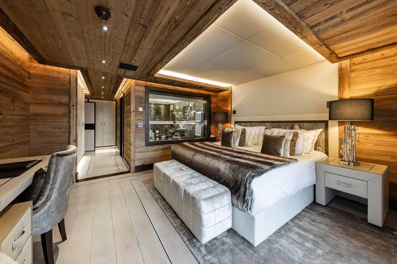 Bedroom one at Ultima Gstaad 3BR Residence in Gstaad