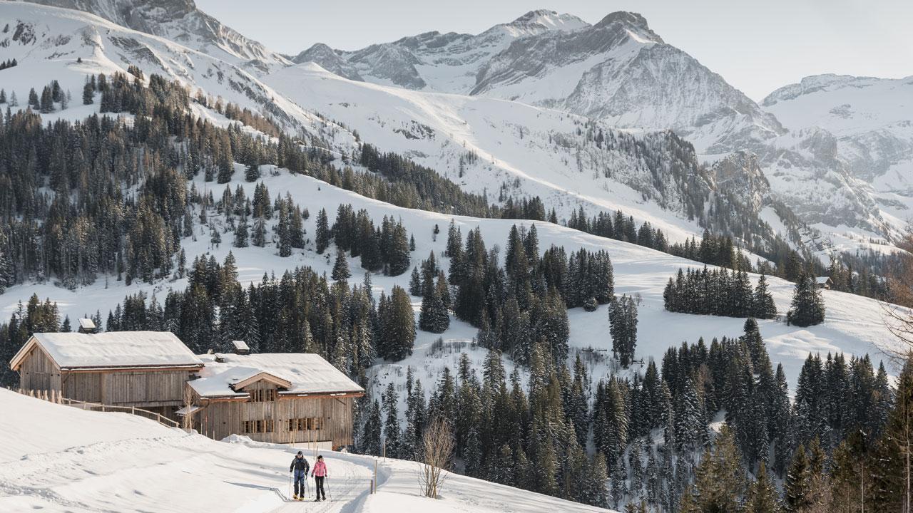Snowshoeing in Gstaad